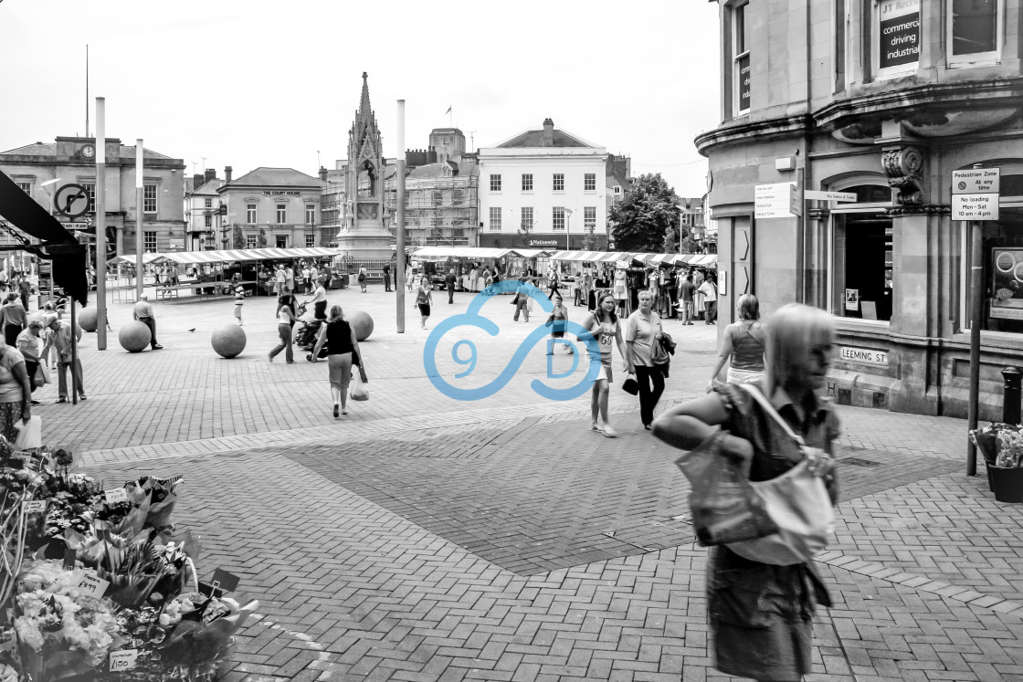 "Mansfield Market Place 2006" stock image