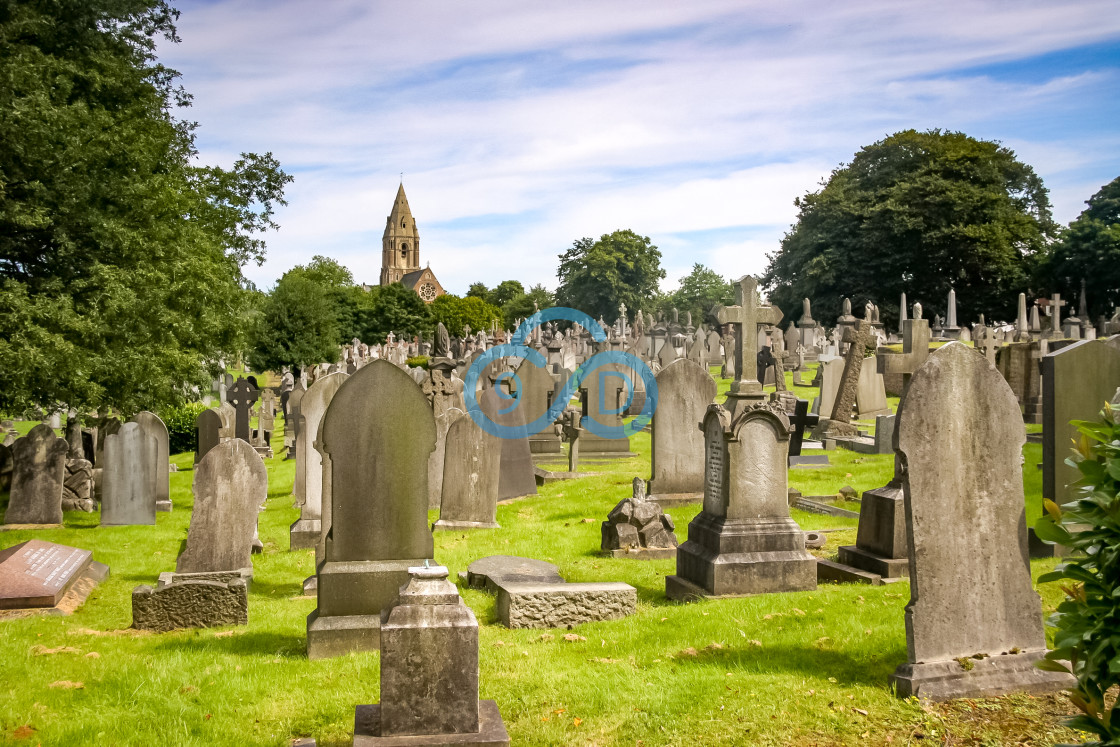 "Rock Cemetery, Nottingham" stock image