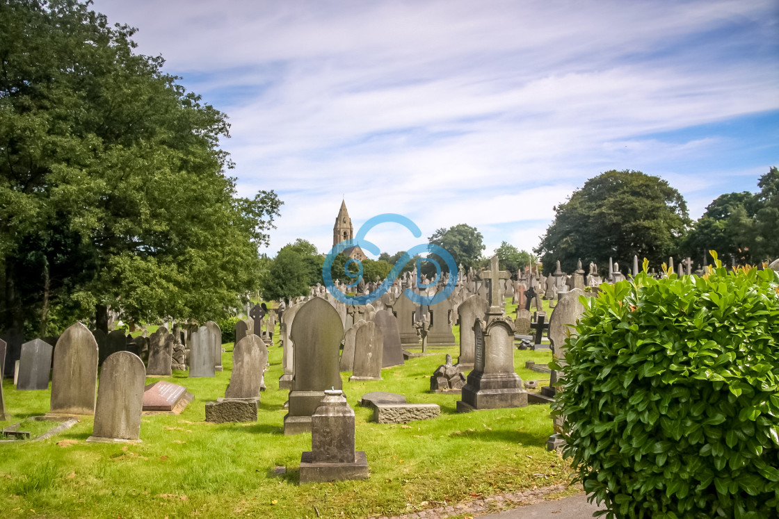 "Rock Cemetery, Nottingham" stock image