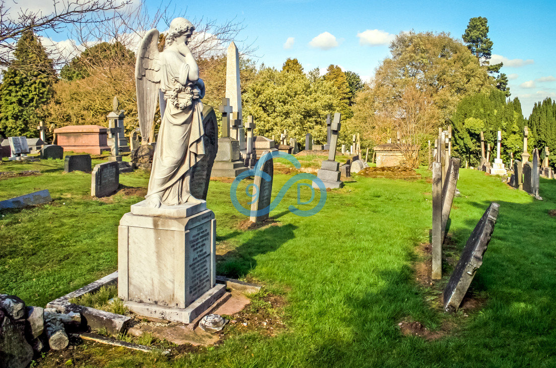 "Nottingham Road Cemetery, Mansfield" stock image