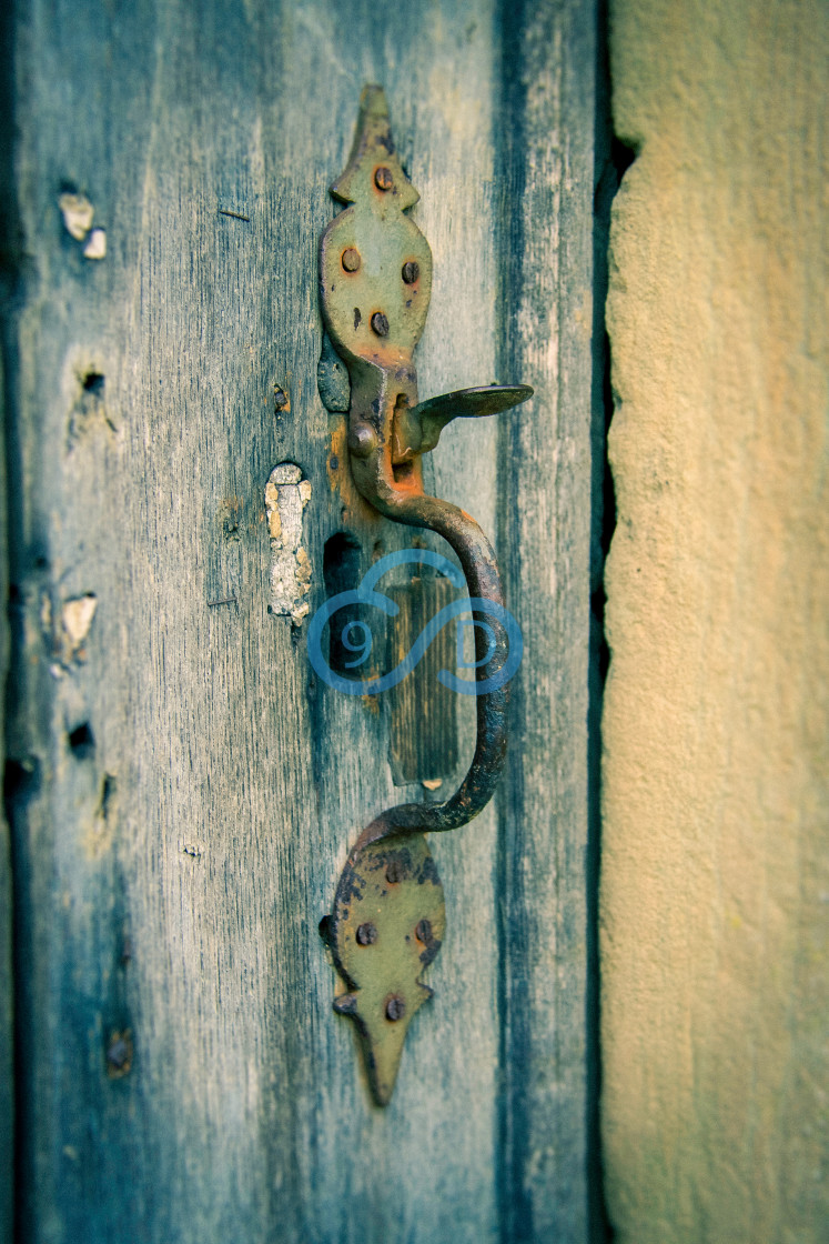 "Old Door Handle" stock image