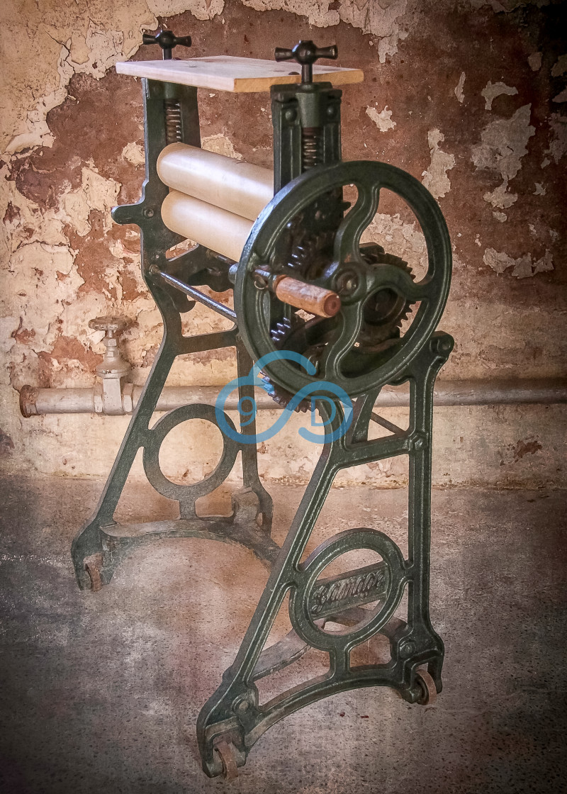 "Old Laundry Mangle" stock image