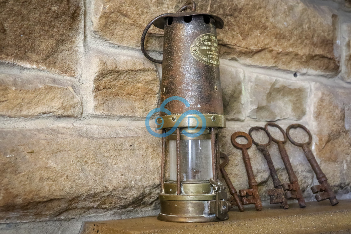 "Old Miners Lamp" stock image