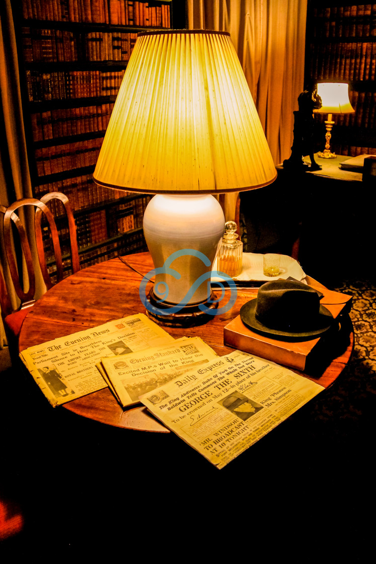 "The Kings Abdication Newspapers" by Julian Wright - $6.02 "The Kings Abdication Newspapers" stock image