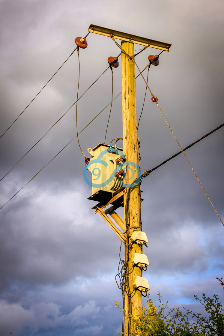 "Telegraph Lines" stock image