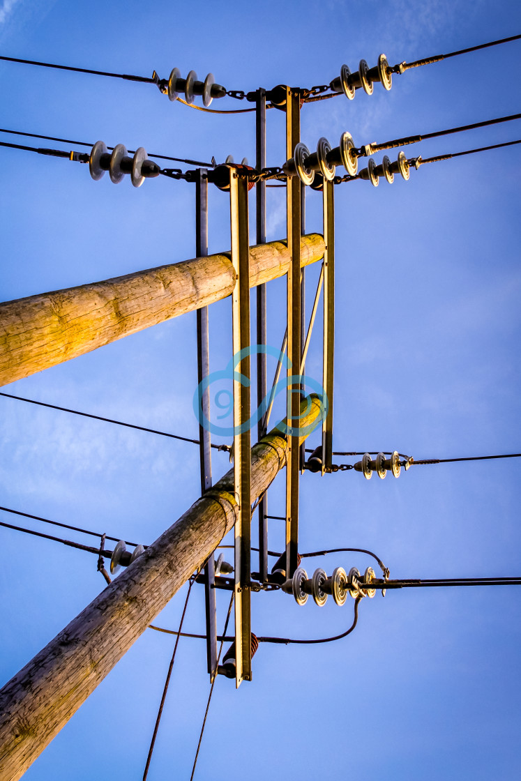 "Telegraph Lines" stock image