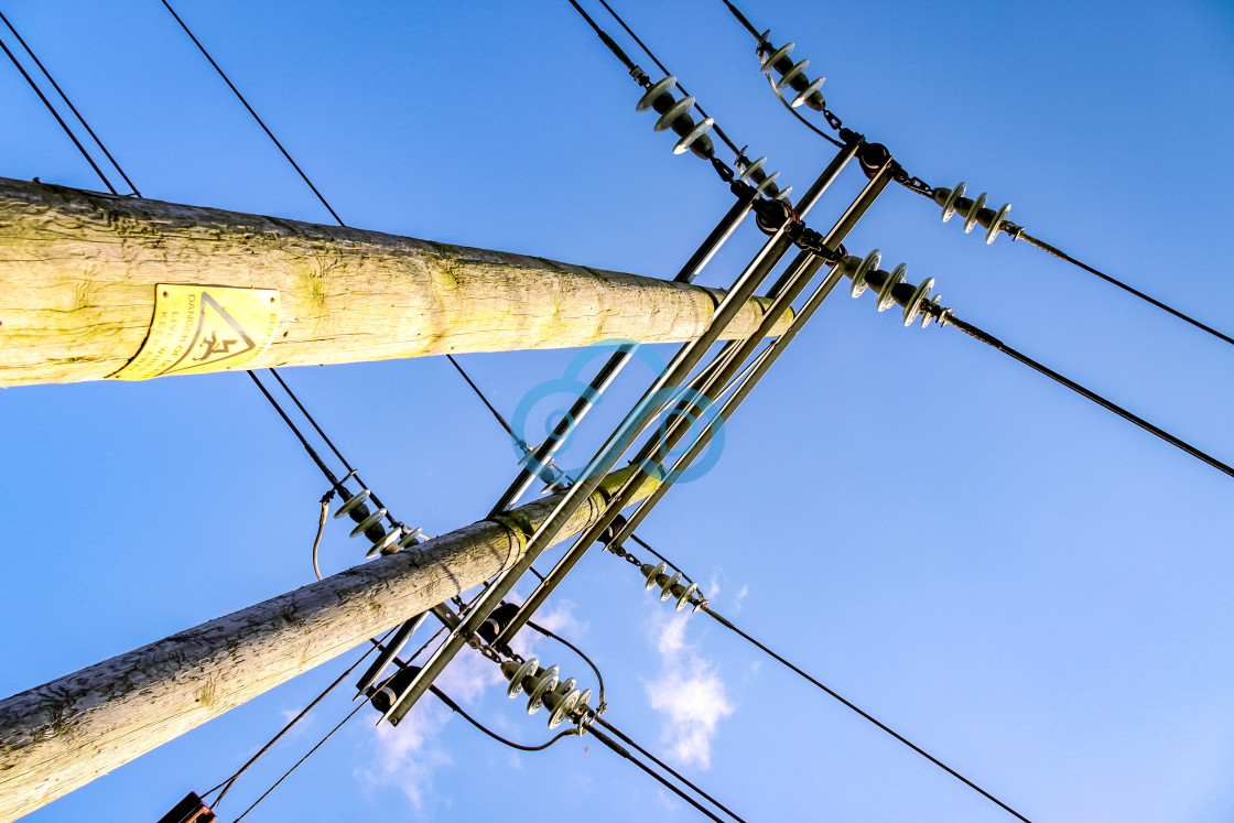 "Telegraph Lines" stock image