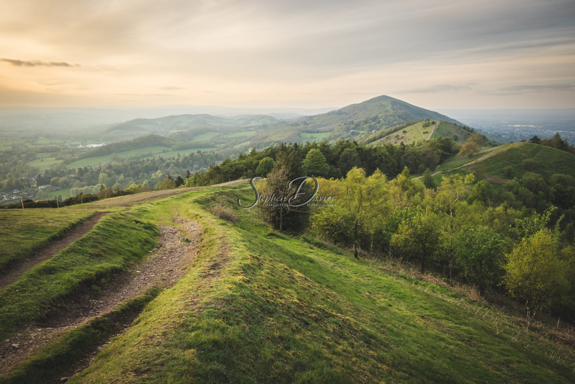 "The Malvern Hills sunset - May 2023" stock image