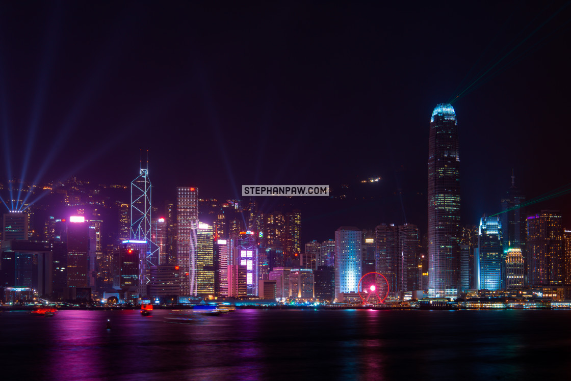 "Symphony of lights Hong Kong // Hong Kong, China" stock image