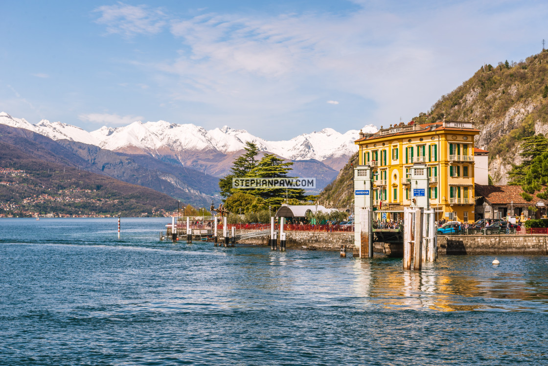 "Village of Varenna // Lake Como, Italy" stock image