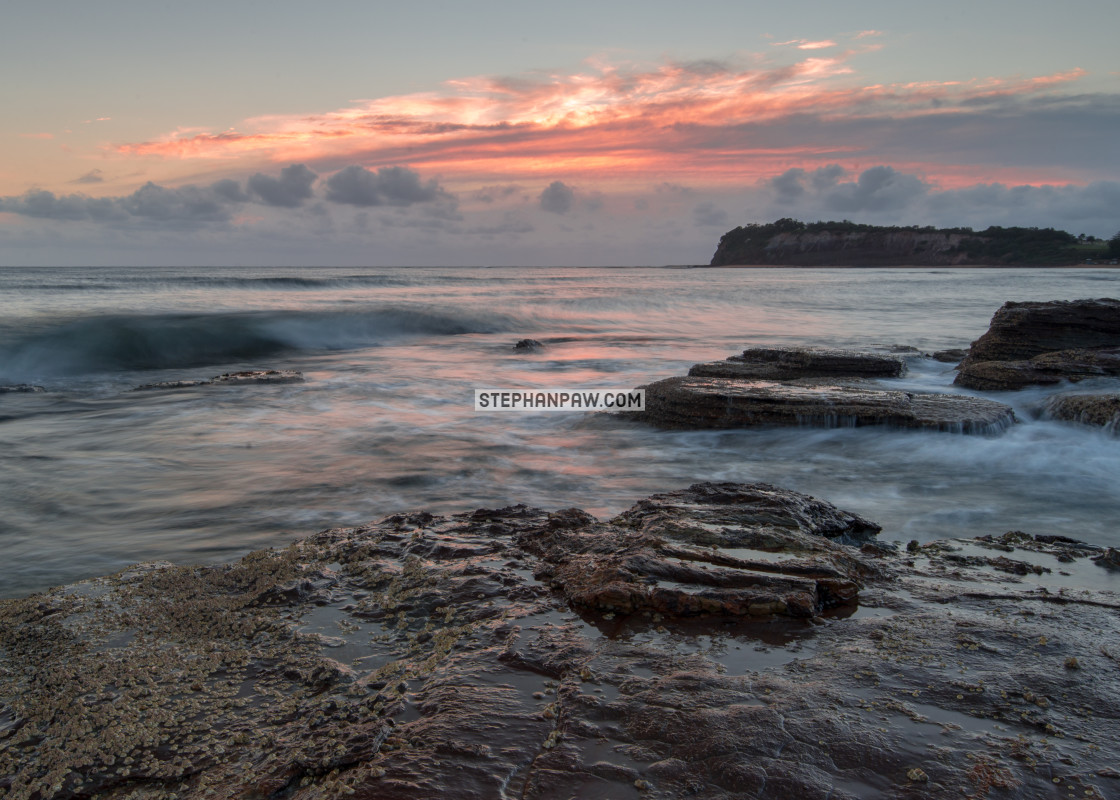 "Long Reef Headland at Sunrise // Sydney, Australia" stock image