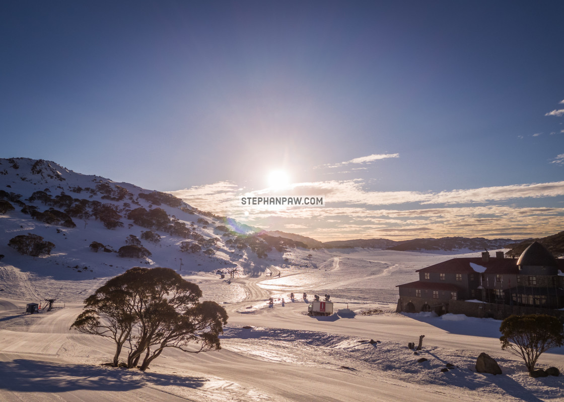 "Sunrise over the Pass" stock image