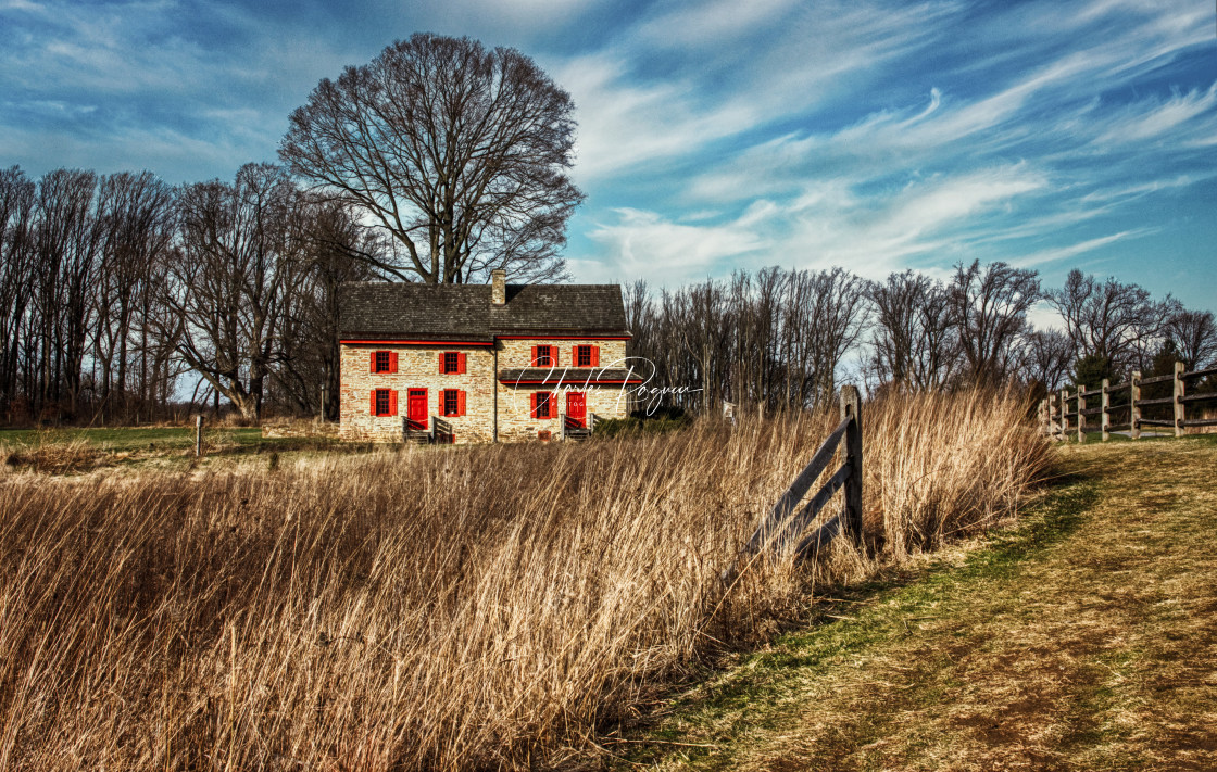 "The Webb Farmhouse" stock image