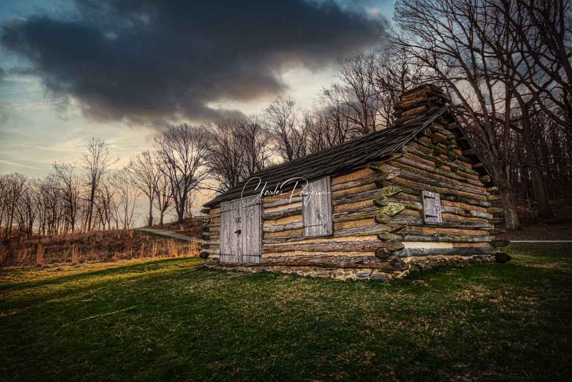 "Colonial Winter at Valley Forge" stock image