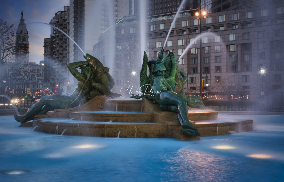 "Swann Memorial Fountain Logan Circle Philadelphia" stock image