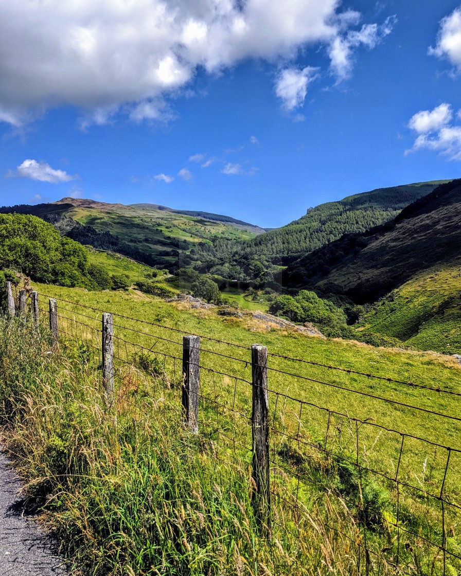 "Welsh Gwynedd Hills" stock image