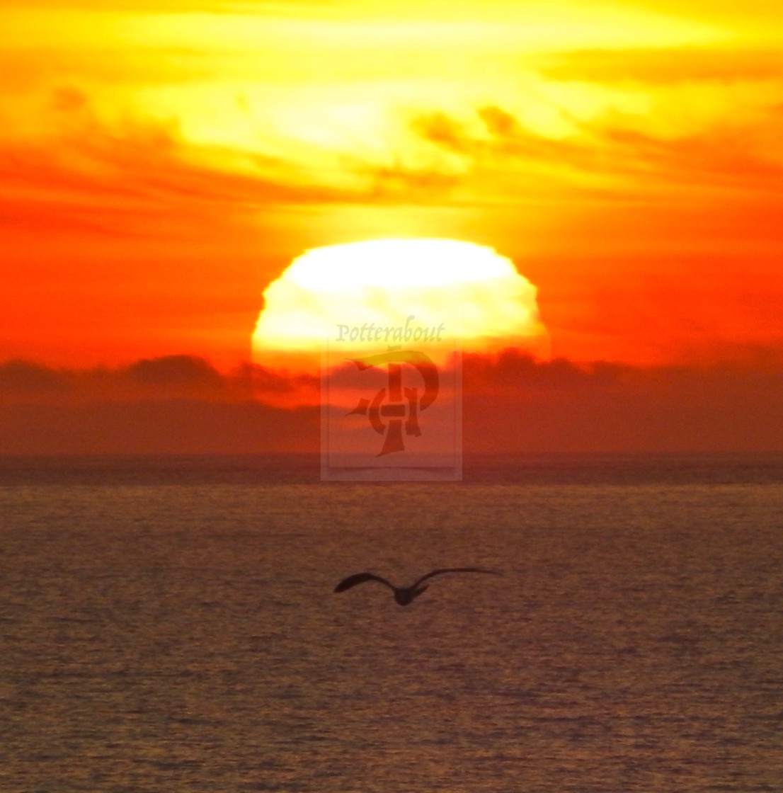 "Dusk over Malibu" stock image