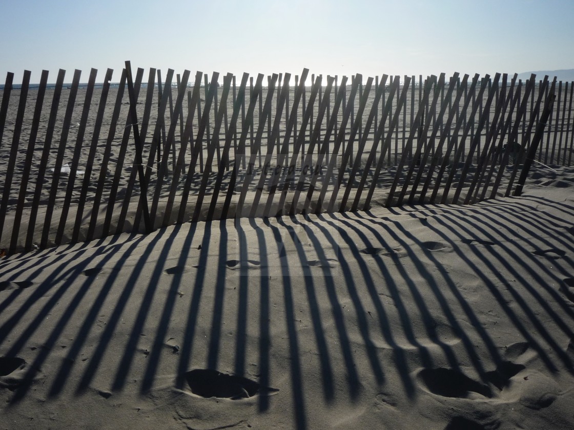 "Lines in the sand" stock image