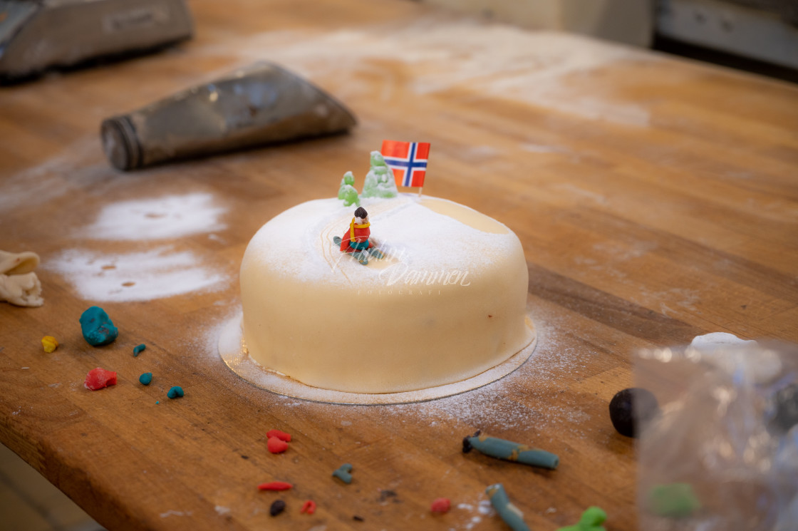 "Decorated cake" stock image