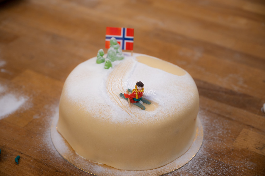 "Decorated cake" stock image