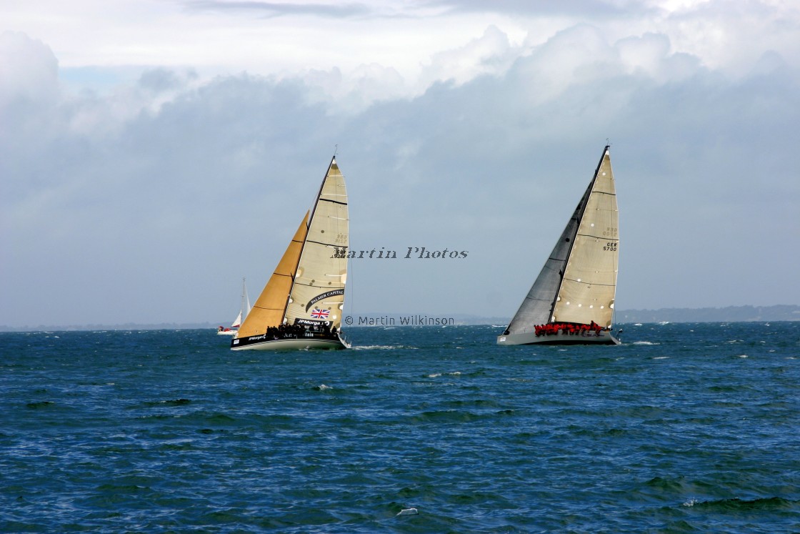 "Racing Yachts" stock image