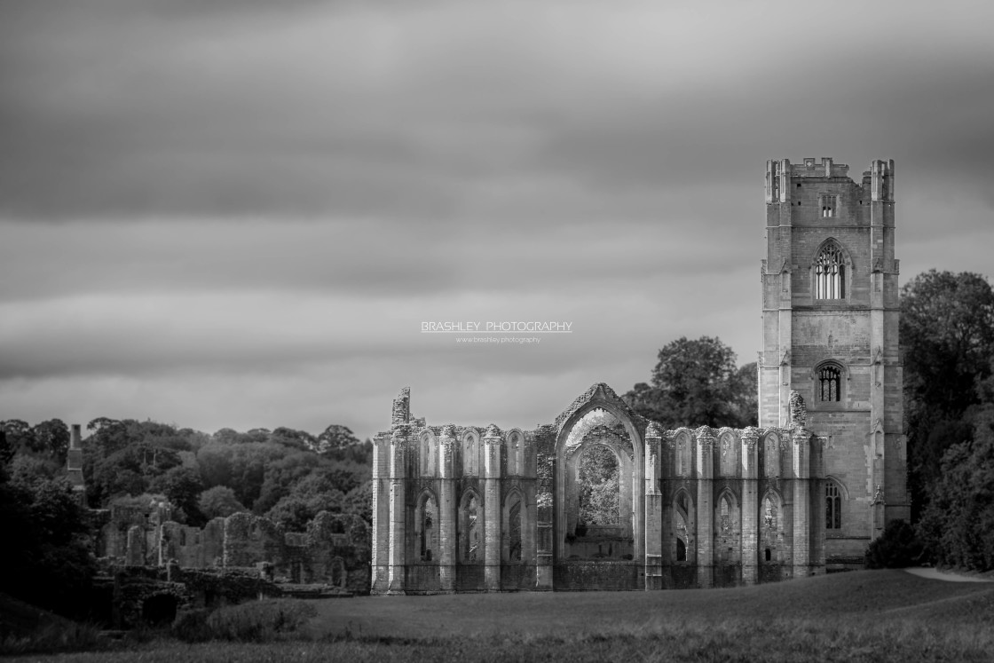 "Fountains Abbey" stock image