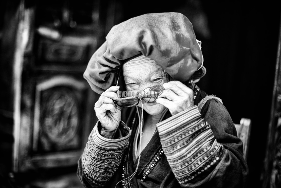 "Red Dao grandma" by ADventure Pastura - £999.00 "Red Dao grandma" stock image