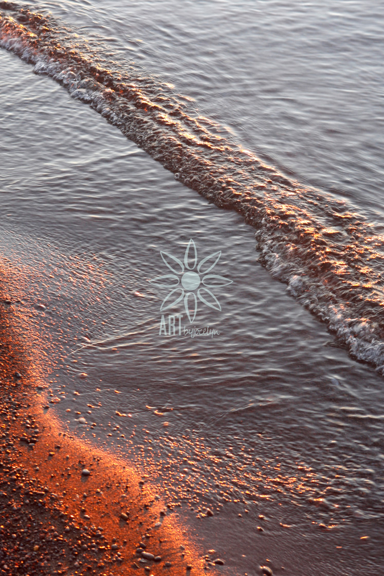 "Copper Wavy Sand and Water Beach Landscape" by Jocelyn Ball - $6.32 "Copper Wavy Sand and Water Beach Landscape" stock image