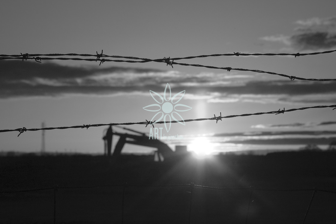 "Construction Site and Barbed Wire Black and White" by Jocelyn Ball - $6.31 "Construction Site and Barbed Wire Black and White" stock image