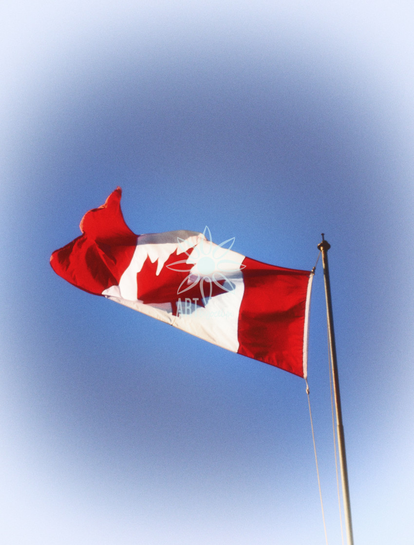 "Canada Flag Vintage Photo Style" by Jocelyn Ball - $6.31 "Canada Flag Vintage Photo Style" stock image