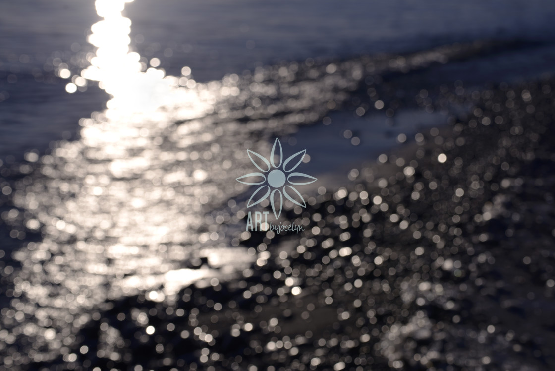 "Blurred Sunlight Sparkles Beach Landscape" by Jocelyn Ball - $6.31 "Blurred Sunlight Sparkles Beach Landscape" stock image