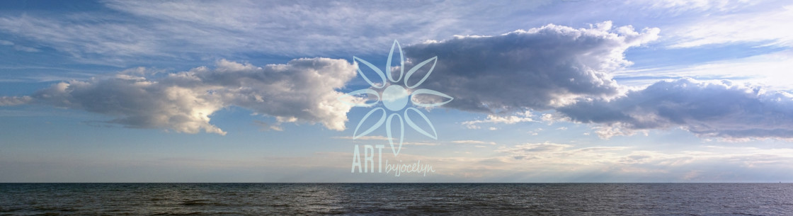 "Lake and Clouds Panorama Landscape" by Jocelyn Ball - $6.32 "Lake and Clouds Panorama Landscape" stock image