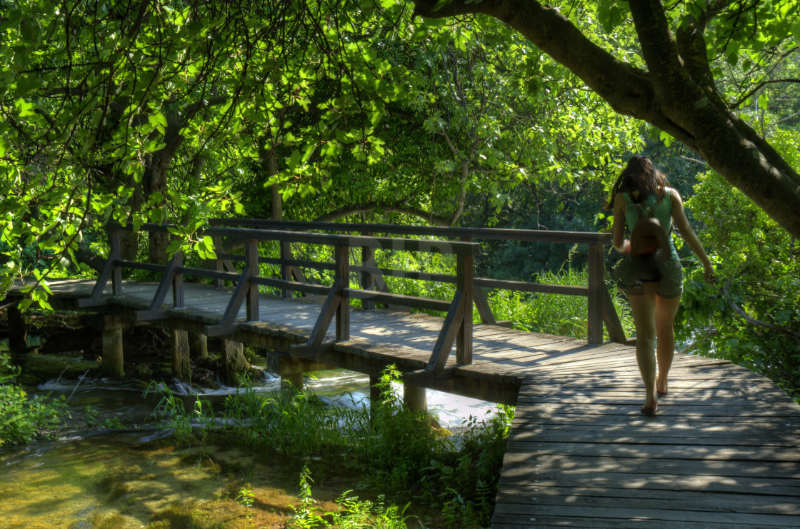 "Walkway, Krka National Park" stock image