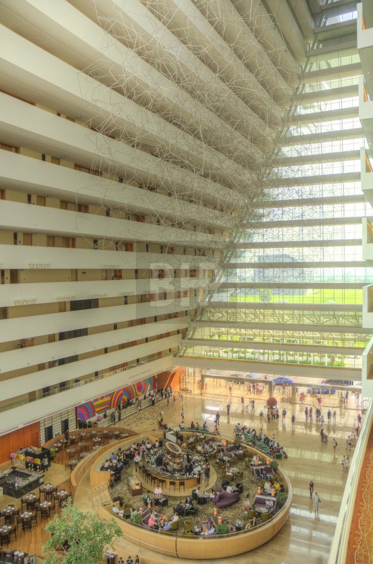 "Interior of Marina Bay Sands Hotel" by Brendan Howard - £10.00 "Interior of Marina Bay Sands Hotel" stock image