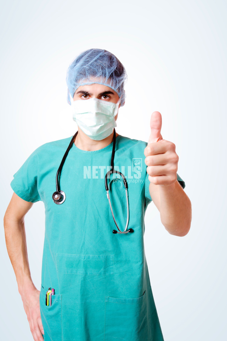 "doctor with stethoscope" stock image