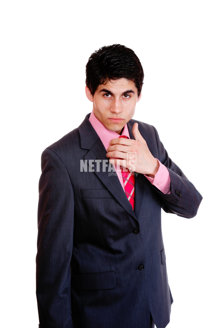 "friendly business man" stock image