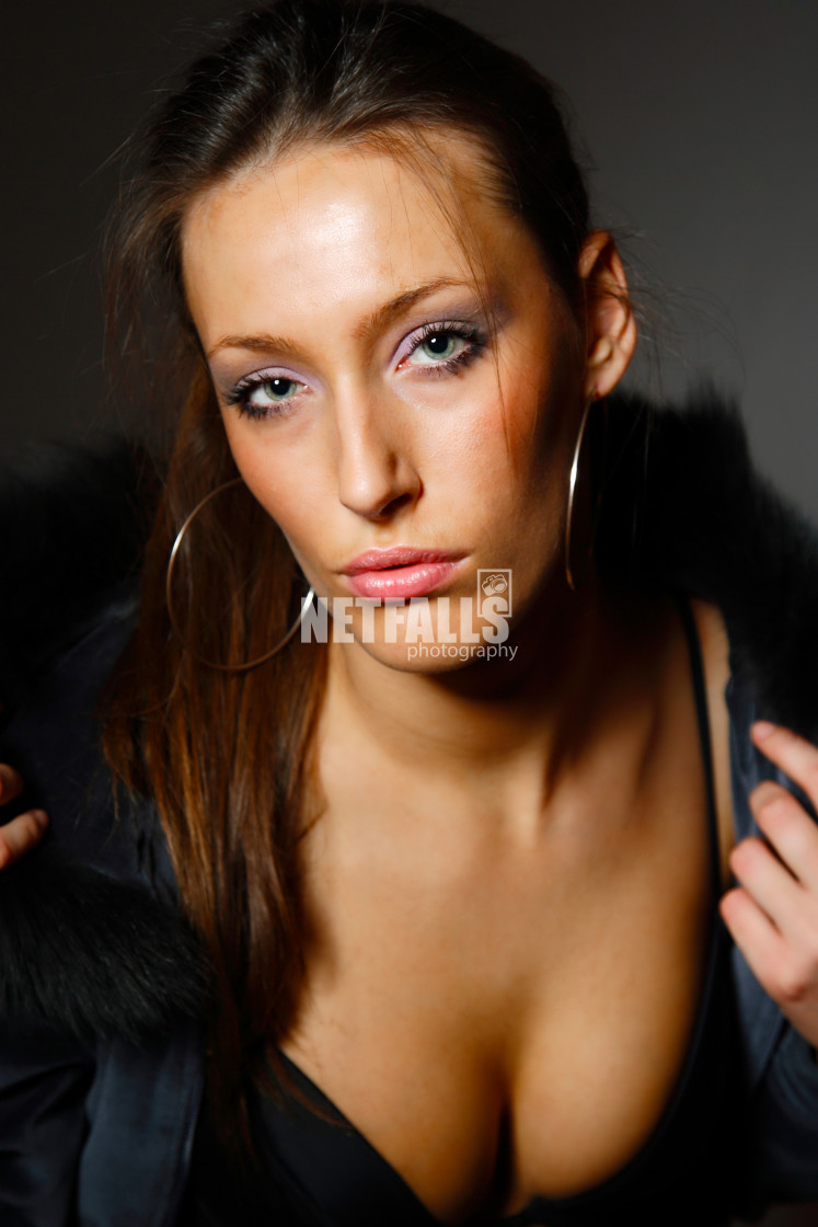 "Portrait of a beautiful young woman" stock image