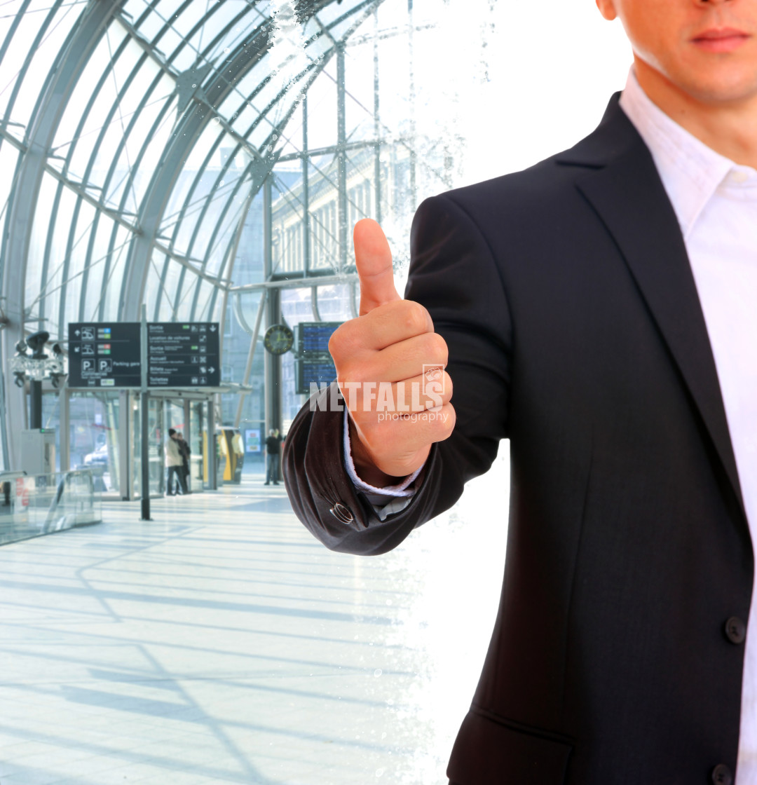 "A handsome young business man" stock image