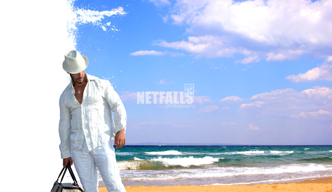 "woman relaxing on the beach" stock image