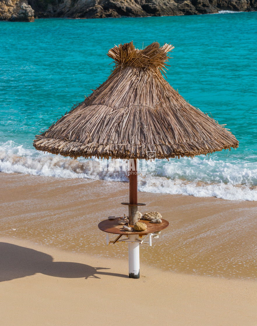 "beach of Paeokastritsa in Corfu Greece" stock image