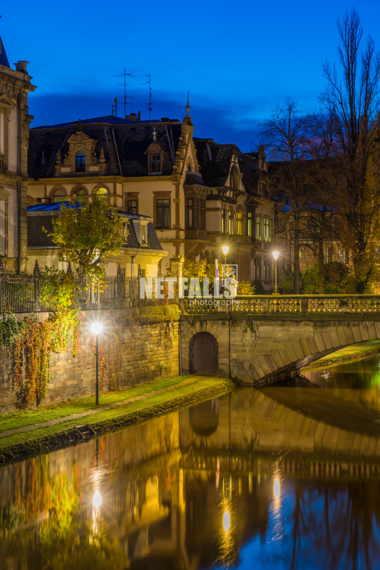 "View of Strasbourg France the river" stock image