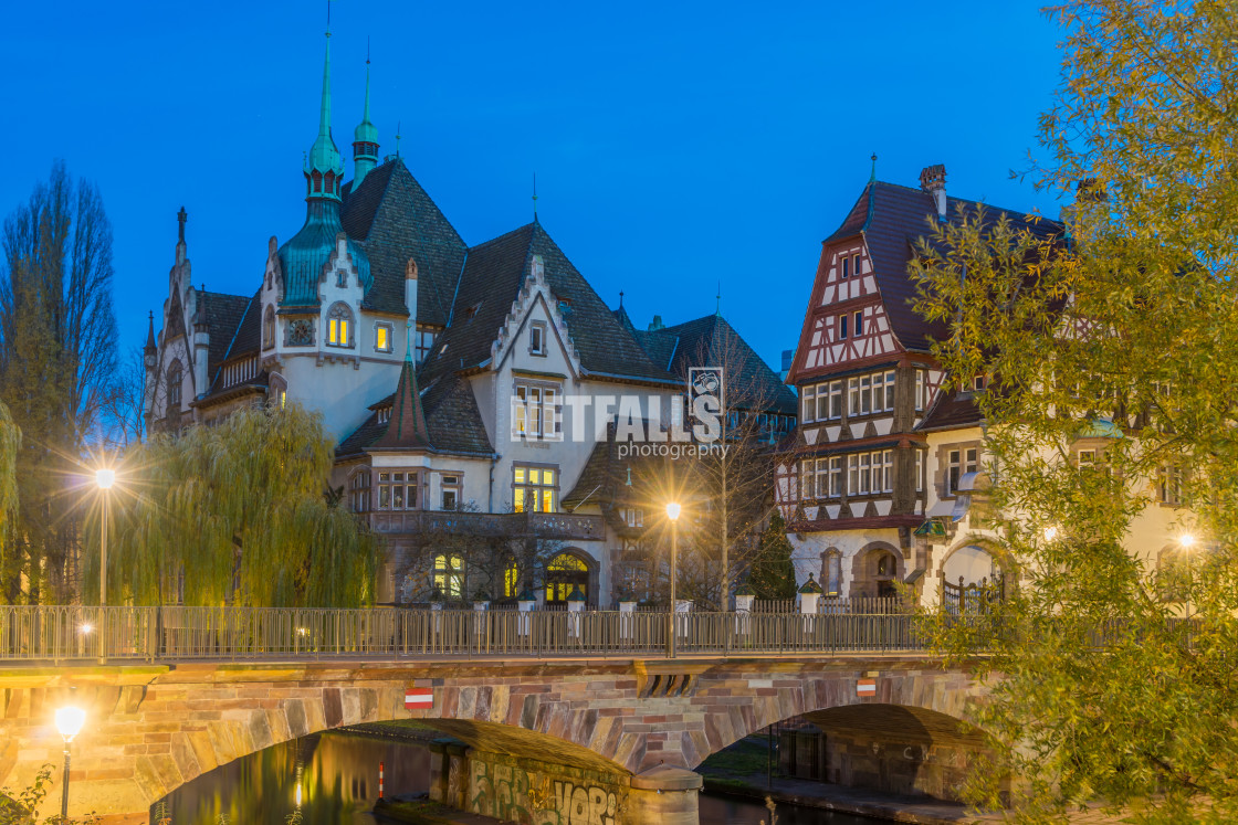 "View of Strasbourg France the river" stock image