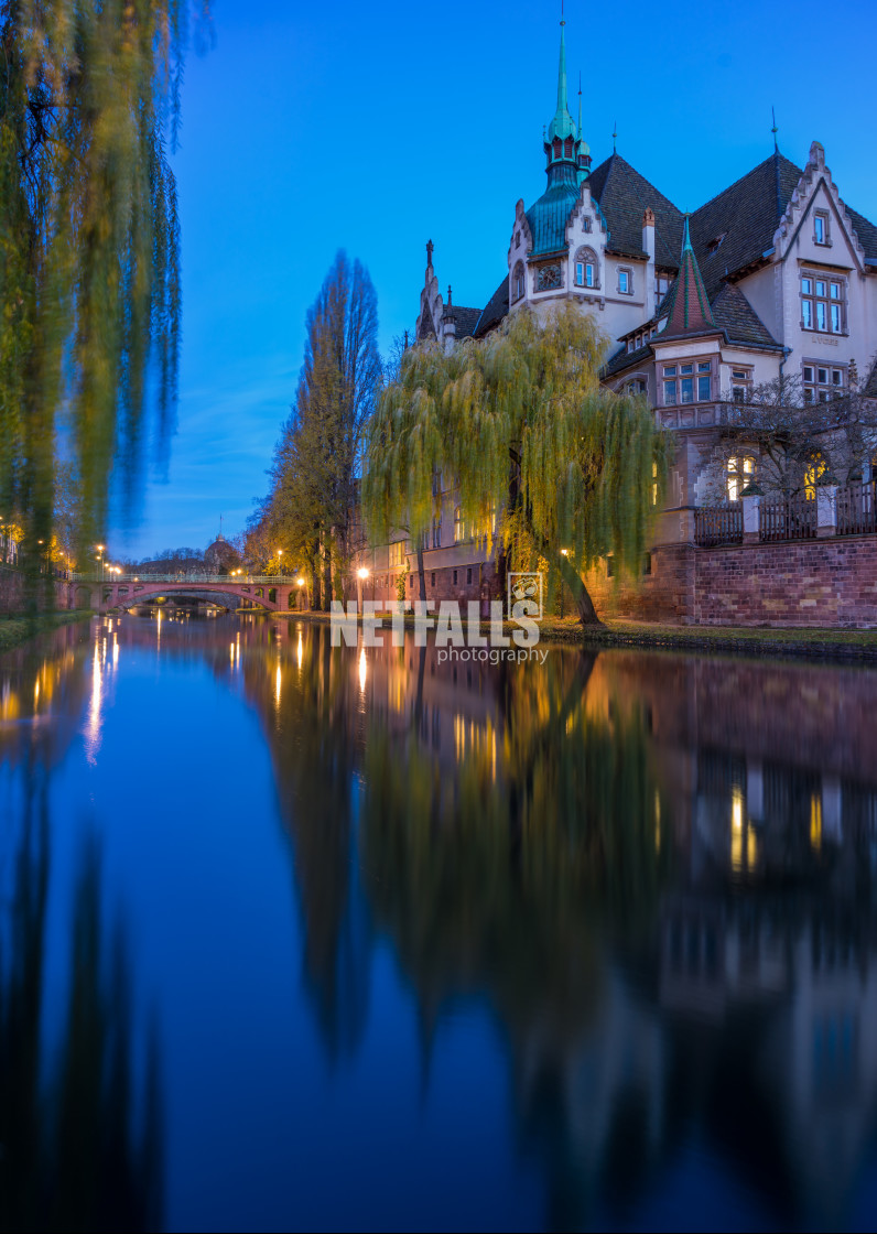 "View of Strasbourg France the river" stock image