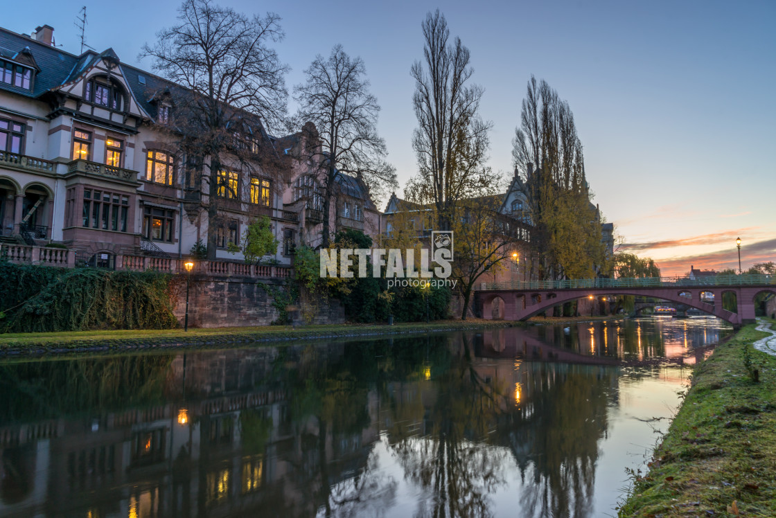 "View of Strasbourg France the river" stock image