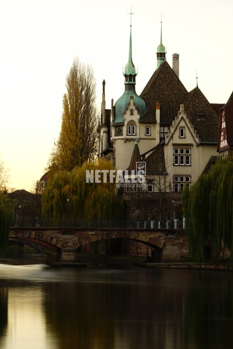 "View of Strasbourg France the river" stock image