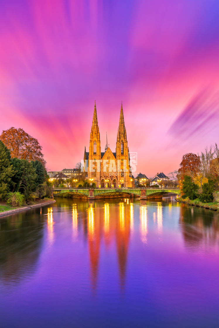 "View of Strasbourg France the river" stock image