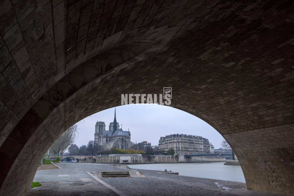 "Notre Dame de Paris cathedral." stock image