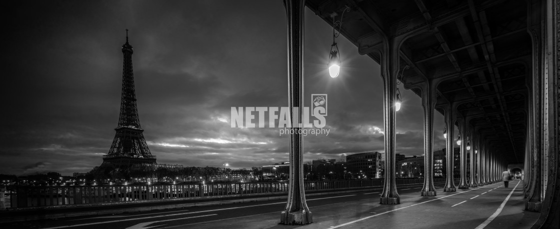 "The Eiffel tower at Paris from the river Seine in morning" stock image