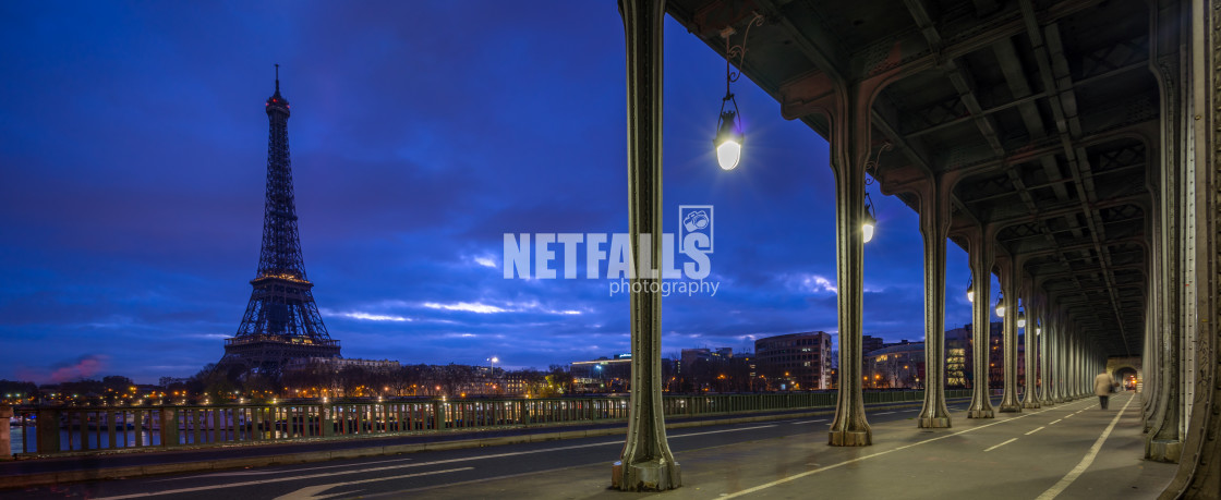 "The Eiffel tower at Paris from the river Seine in morning" stock image