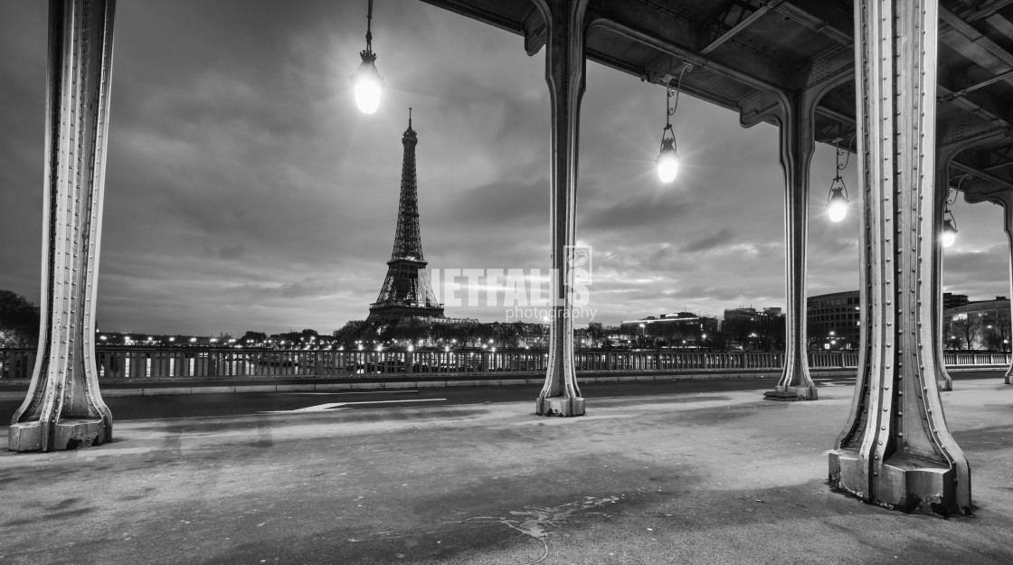 "The Eiffel tower at Paris from the river Seine in morning" stock image